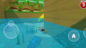 Бабка проходит черепаха град и освобождает 7 медведей. super bear adventure