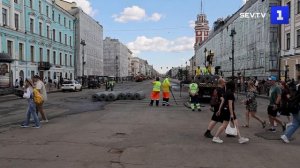 В Санкт-Петербурге начался ремонт дороги на Невском проспекте