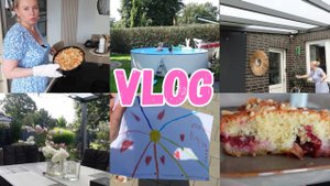 VLOG🇩🇪: ПИРОГ со СЛИВАМИ🥧 ТЕСТИРУЮ РОБОТА НА ТЕРРАСЕ 👍🏻ТЁПЛЫЕ ДЕНЕЧКИ ☀️