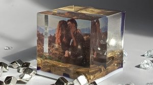 Фото в Кубе // Эпоксидная смола ,как залить фотографию // Пошаговая инструкция
