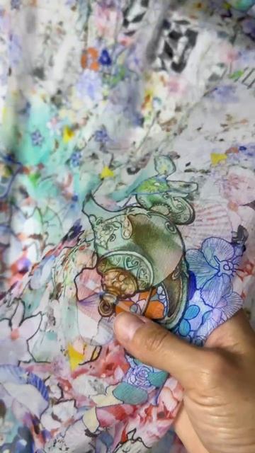 Шелковый шифонкрэш