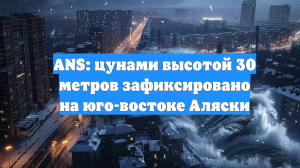 ANS: цунами высотой 30 метров зафиксировано на юго-востоке Аляски