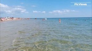 АНАПА пляж ВИТЯЗЕВО сегодня 15 августа 2025. Море и погода в Анапе сейчас. Есть ли мазут на пляжах?