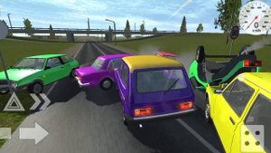 авария в игре simple car crash