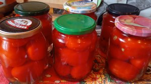 Рубрика заготовки на зиму:"Помидоры без заморочки"👍😋