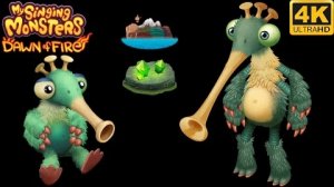 Трубочайка - Юная/Взрослая Все Песни и Анимации (My Singing Monsters Dawn Of Fire)