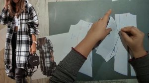 Моделирование. Рубашка с капюшоном. Выкройка № 1673.