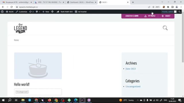 Автонаполняемый блог на WordPress за 5 шагов! ► Изучение WordPress с нуля за час. смотреть онлайн