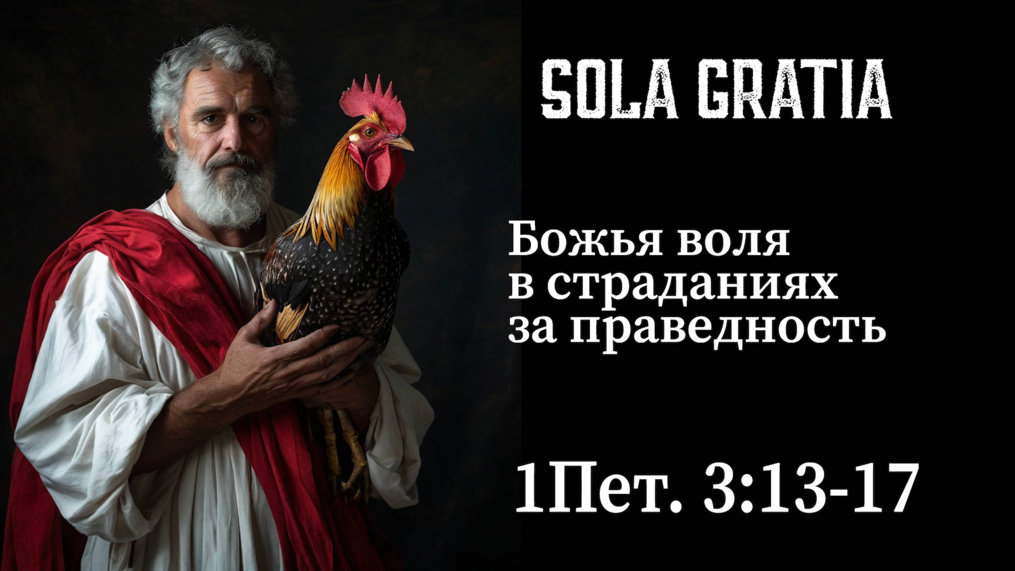 Божья воля в страданиях за праведность (1Пет. 3:13-17) | ЦЕРКОВЬ SOLA GRATIA