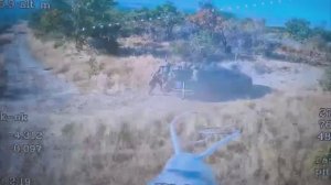 Удар FPV на оптоволокне по пикапу с ВСУшниками