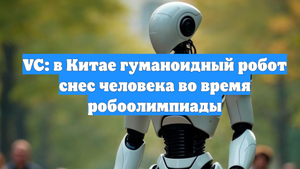 VC: в Китае гуманоидный робот снес человека во время робоолимпиады