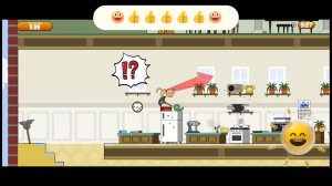 малыш комментирует игру, котик оставил кухню без мебели😉 #игры #котэ #котики