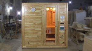 Четырехместная кедровая комбинированная (финская+инфракрасная) сауна