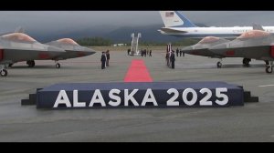 Президентский борт с Дональдом Трампом в Анкоридже, 15 августа 2025 года