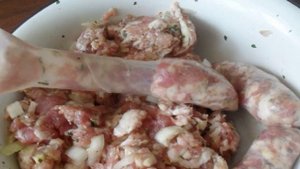 Домашние колбаски в духовке