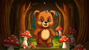 Е. Ульева. " Как медвежонок Задира с мухоморами сражался."