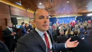 Журналисты собрались в зале для пресс-конференции президентов России и США