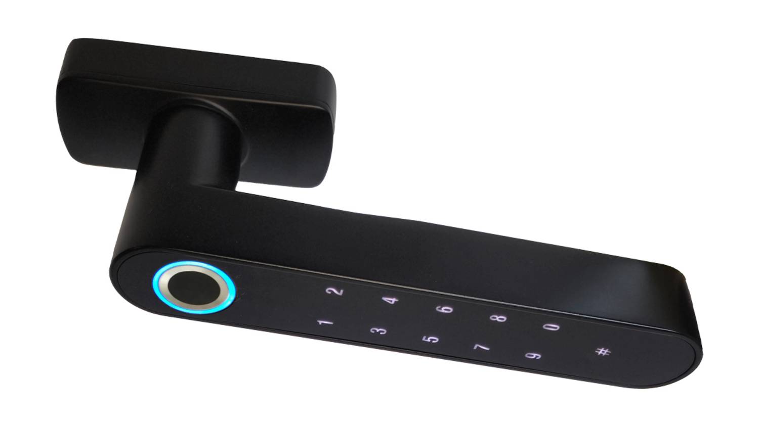 Электронная ручка Mirlock FB1701 для окон и дверей балкона по отпечатку пальца паролю, телефону