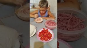 готовлю вкусную любимую пиццу