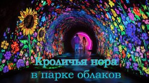 Кроличья нора в парке Краснодар, очередь парка облаков.