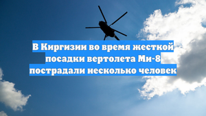 В Киргизии во время жесткой посадки вертолета Ми-8 пострадали несколько человек