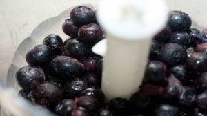 Черничное суфле на маскарпоне