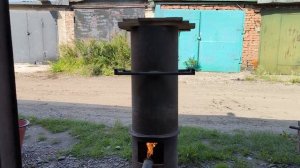 делал коптилку а получилась доменная печь