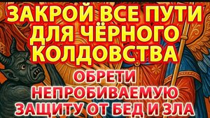 🕯️☦️ЗАКРОЙ ВСЕ ПУТИ ДЛЯ ЧЁРНОГО КОЛДОВСТВА: Обрети непробиваемую защиту от бед и зла навсегда! 🌹🙏