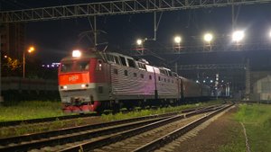 ЧС7-232 с поездом №141 Москва–Курск | Царицыно