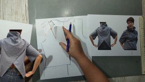 Моделирование. Блузка с поясом в горловине. Выкройка № 1646.