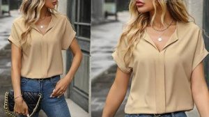 Как сшить V-вырез горловины