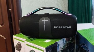 ЛУЧШАЯ ЗАМЕНА ПОРТАТИВНОЙ КОЛОНКЕ JBL Boombox - HOPESTAR A86 450 Ватт черная с Микрофоном ✅  Видеоот