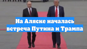 На Аляске началась встреча Путина и Трампа
