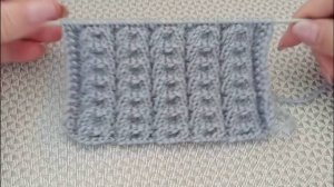 Красивый плотный узор спицами.