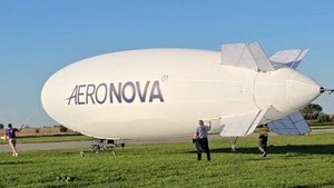 ⚙🎈✈ Вылет дирижабля NOVA-01 от AERONOVA. Ветер до 10 м/с. Комментарии Фёдора.