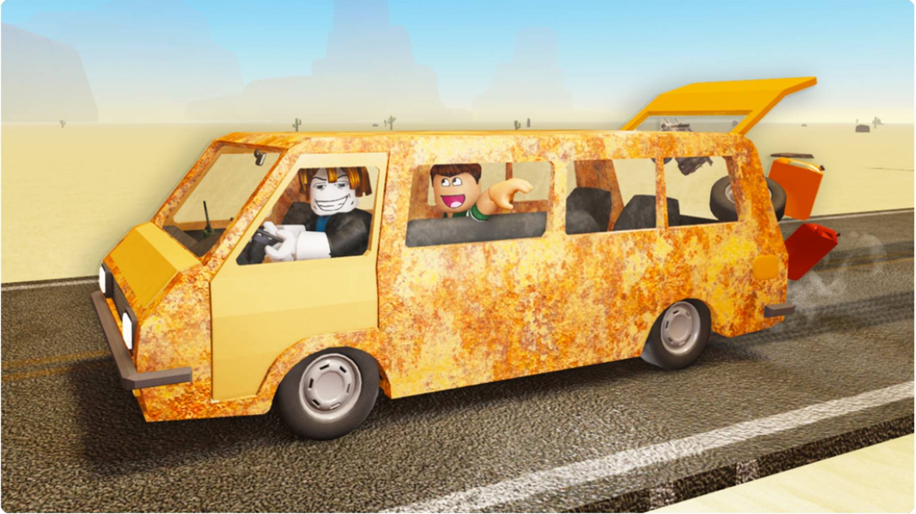 Пыльная поездка в ROBLOX с моим другом