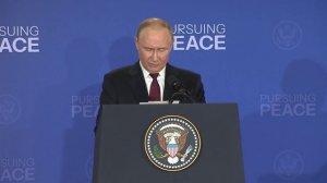 Владимир Путин. Совместная пресс-конференция Президента России и Президента США 16 августа 2025 года