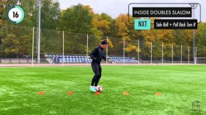 13. CLOSE CONTROL WORKOUT inside doubles slalom