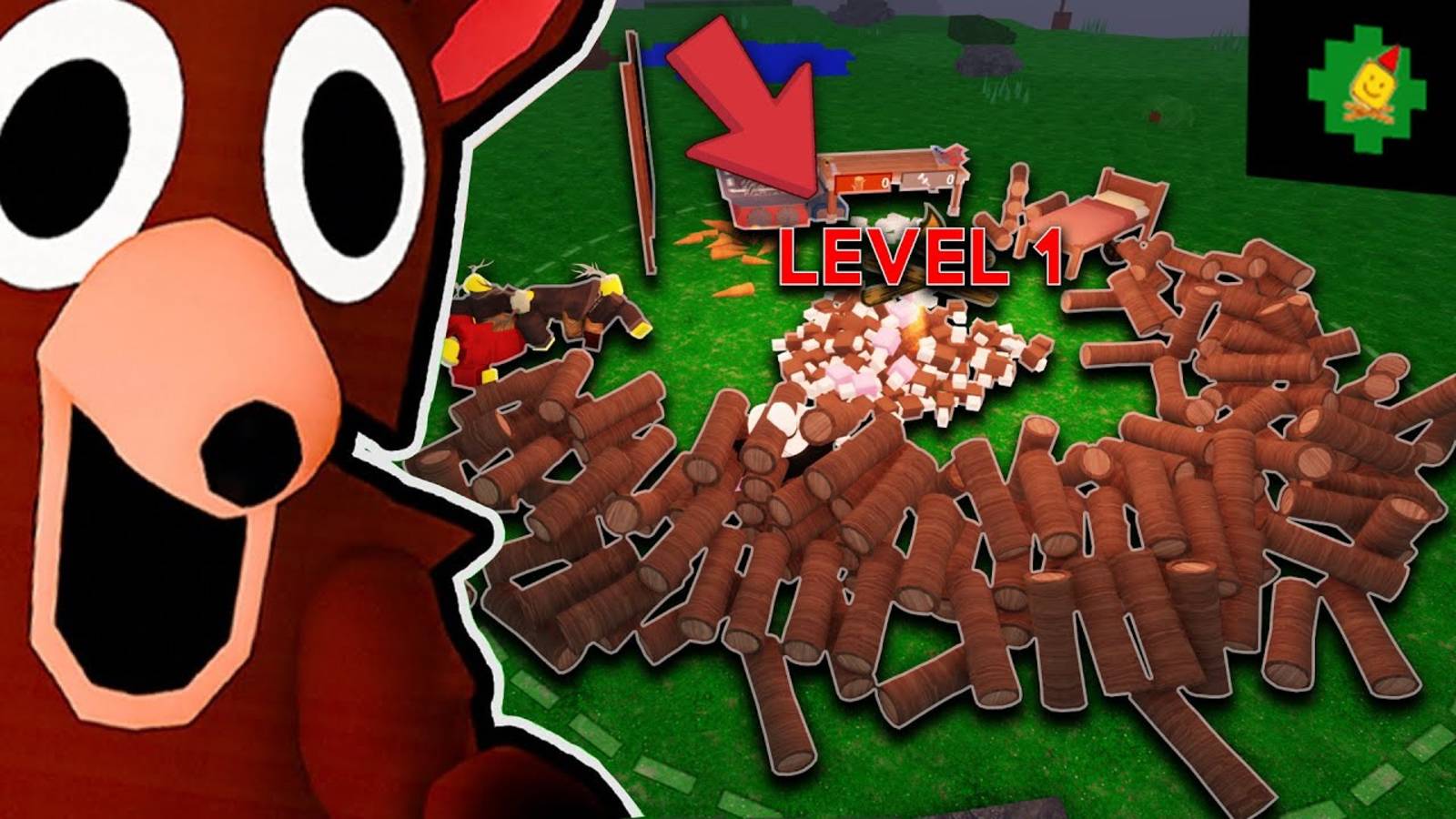 Я ПЫТАЮСЬ ВЫЖИТЬ НА 1-М УРОВНЕ КОСТРА В Течение 99 Ночей! Roblox