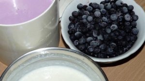 Чернично-йогуртовый торт