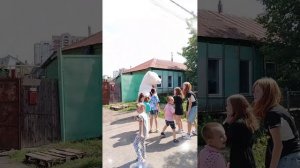 Поздравление от белого мишки в Оренбурге .mp4