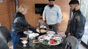 Уютное кафе в горах Азербайджана