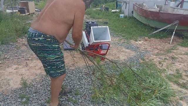 Первый пуск измельчителя веток смотреть онлайн