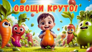 🥕 Веселый Малыш Любит Овощи! | Радужный Огород и Витаминная Дискотека 🌈
