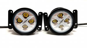 Фары Aurora ALO-E-R4T3-E-RGB APP 40W х ( 2шт) - Ближнего света, приложения RGB подсветкой