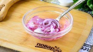 Баварский салат с охотничьими колбасками