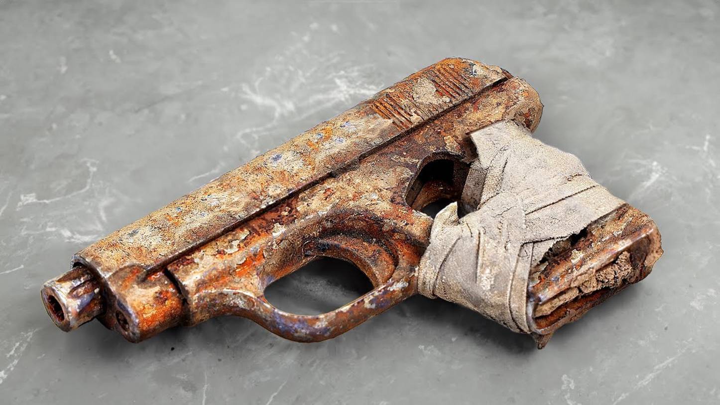 СТАРИННЫЙ ПИСТОЛЕТ БРАУНИНГ M1906 ПОЛУЧИЛ ВТОРУЮ ЖИЗНЬ! — НЕВЕРОЯТНАЯ РЕСТАВРАЦИЯ ПИСТОЛЕТА смотреть онлайн