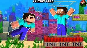 НУБ И ПРО ПРОХОДЯТ ПОДВОДНУЮ ТРОЛЛИНГ КАРТУ В МАЙНКРАФТ ! НУБИК И ПРО В ЛОВУШКЕ MINECRAFT