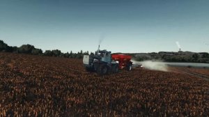 Farming Simulator25.  Разбрасывание извести.