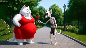 ТОЛСТЫЙ КОТ И ХУДОЙ КОТЁНОК: Невозможная история любви, которая растрогает до слёз!